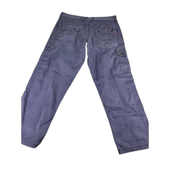 LAPCO FR Flame Resistant Work Pants Men's 38x32 Blue Cargo CAT2 100% Cotton - Picture 2 of 10
